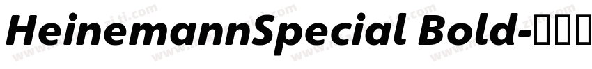 HeinemannSpecial Bold字体转换